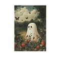 thumbnail image 6 of Yayeee Garden Flag 28" x 40" Double Sided Outdoor Yard Lawn Holiday Decorations, Ghost in Strawberry Fields, 6 of 6