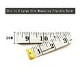 thumbnail image 2 of LAICAIW 3 Pack Double Scale Soft Measuring Tape for Body Sewing Tailor Cloth Flexible Ruler, Fabric Craft Tape Measure & Medical Body Measurement 60 inch/150cm,White, 2 of 5