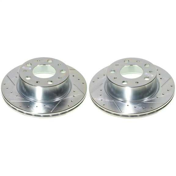 PowerStop Evolution Performance Drilled, Slotted & Plated Brake Rotor Pair