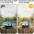 thumbnail image 4 of 12.6" Bird Baths for Outdoors, Bird Bath Fountains Solar Power, Hummingbird Bath Fountain, Solar Bird Bath Fountain for Garden Patio Decor(Blue), 4 of 7
