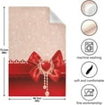 thumbnail image 5 of Beautiful Heart Bowknot Dish Towels Set of 1, Valentines Day Washable Tea Towels Dishcloths Lint-Free 18x28 Inch Fast Drying for Home Kitchen Clean, 5 of 7