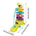 thumbnail image 3 of Fiudx Ofertas de la semana Pista de educación temprana para niños, música giratoria, bola rodante infantil, torre deslizante, juguetes de pelota de mano apilados para educación temprana, 3 of 7