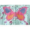 thumbnail image 5 of Little Hand Girls Toddler Hoodie Cotton 3T Blue Butterfly Pattern Fall Winter Outwear, 5 of 7