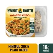 Sweet Earth Vegan Mindful Chik'n Plant Based Chicken Protein Pieces 8 oz