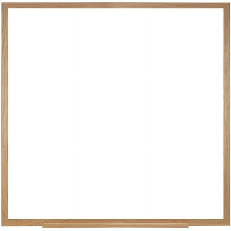 UPC: 0014935015060 | Ghent 48.5  x 48.5  Wood Frame Non-Magnetic Whiteboard