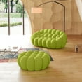 thumbnail image 4 of bokifol 79.53" Cloud Couch with Ottoman,Upholstered Couches with Deep Seat for Living Room Bedroom,No Assembly Required(Fluorescent Green), 4 of 8