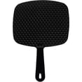 thumbnail image 4 of Professional Quality Hand Mirror – Hand Held Mirror with Handle, Single Sided Vanity Makeup Mirror for Women, Men, Salon, Barber, Shaving, and Travel, Medium In Black, 4 of 5