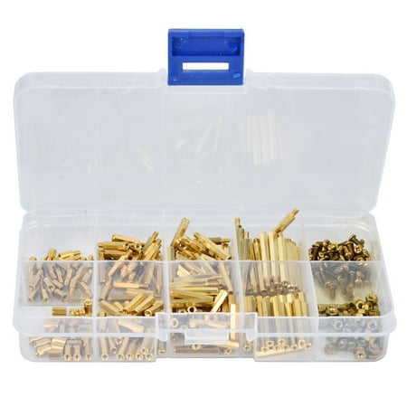 

320 Pcs Hex Standoff Brass M2 Type Spacer Standoff Nut Screw Assortment Set Male Female