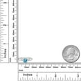 thumbnail image 4 of Gem Stone King 1.00 Ct Round Swiss Blue Topaz 10K White and Yellow Gold Solitaire Engagement Ring (Size 7), 4 of 4