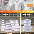 thumbnail image 4 of Contenedores de almacenamiento de alimentos GEIKR de plástico, 40 unidades, herméticos, sin BPA, 4 of 9