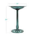 thumbnail image 7 of Best Choice Products Outdoor Rustic Pedestal Bird Bath Accent for Garden, Yard w/ Fleur-de-Lis Accents - Patina Green, 7 of 7