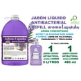 thumbnail image 1 of Jabón Líquido Antibacterial VivoNatural aroma Lavanda. Refill 5 lts + 480 ml, 1 of 5