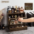 thumbnail image 6 of Honiway Cologne Organizer for Men, Large Capacity Dustproof Cologne Holder with Drawer Storage Perfume Stand Organizer (Light Brown), 6 of 8