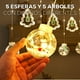 thumbnail image 5 of Serie de Luces Navidad | Pinos y Esferas Navideñas Colgantes | Cortina Luces Calidas|Serie Navideña 3 Metros, 5 of 5