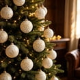 thumbnail image 3 of Christmas Ball Ornaments 12-Pack Antique Vintage Set, 8cm Christmas Tree Decorations with Classic Hanging Balls in Storage Box for Holiday Display by OVFUIZ, 3 of 6