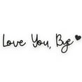 thumbnail image 2 of Hanging Wall Decor,Bye Love You Wooden Script Sign Hallway Home Door Love You Bye Sign Above Door Wood Entryway Decor Door Topper Family Wall Art Modern For Valentine's Decoration With Glue Point, 2 of 7