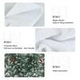 thumbnail image 5 of Wobogo Winter Green Pine Tree Hand Towel Set of 2 Absorbent for Kitchen and Bathroom With Velcro Hanging Loop 18.2×14in, 5 of 7