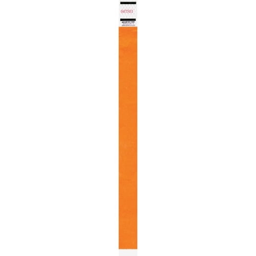 orange tyvek wristbands