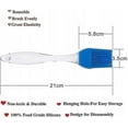 thumbnail image 3 of Silicone Brush Small Brush Transparent Handle Silicone Oil Brush 21cm 4 Pcs Random Color, 3 of 5