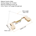 thumbnail image 2 of Uxcell 118mm R7S Socket Double End Lamp Holder Bulb Base Connector Multicolor White 5 Pack, 2 of 4