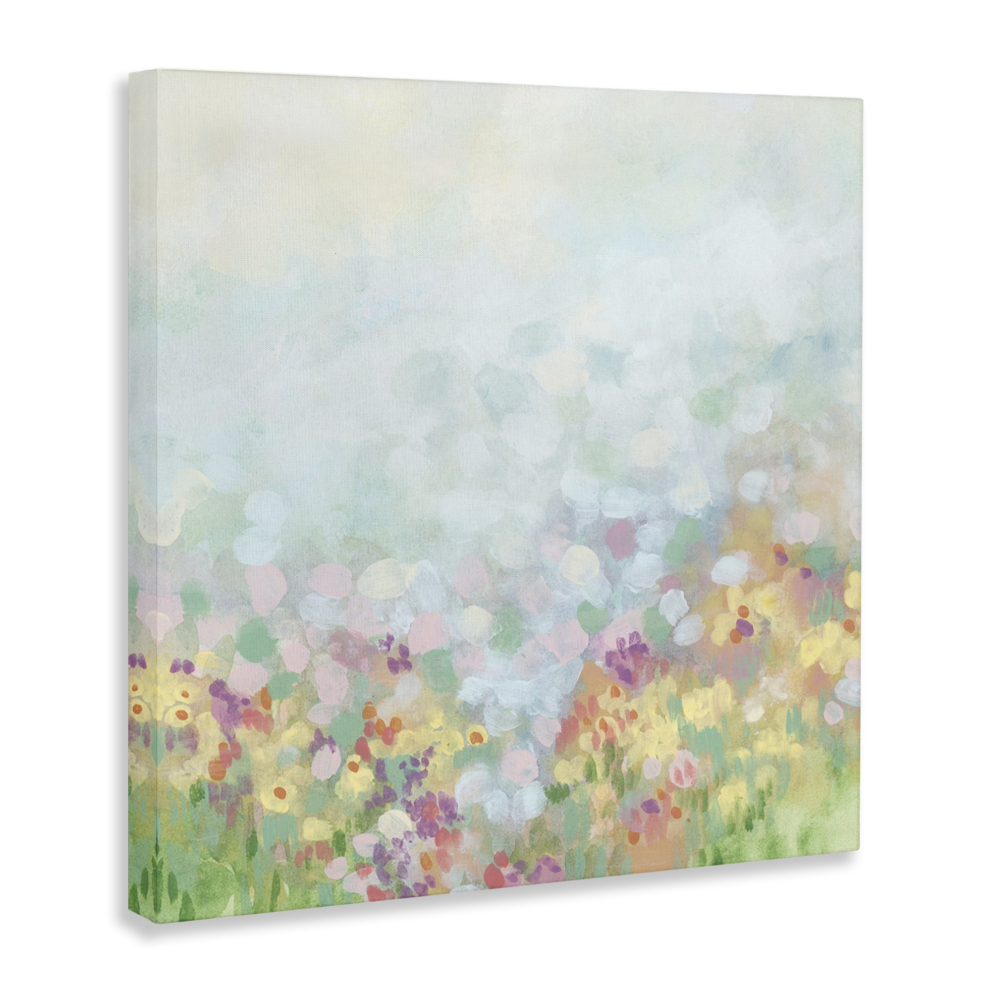 Stupell Industries Abstract Soft Meadow Abstract Painting Gallery Wrapped Canvas Art Print Wall Art, 30 x 30