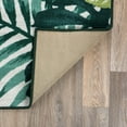 thumbnail image 4 of World Rug Gallery Contemporary Tropical Floral Leaves Non Slip Area Rug - GREEN 5'X7', 4 of 8