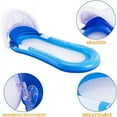 thumbnail image 3 of MesaSe Pool Float with   Adult Inflatable Pool Float Raft with Shade Water Lounge Blue, 3 of 4