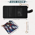 thumbnail image 3 of Small Wallet For Women Bifold Leather Pocket Coin Credit Card Holder With RFID Blocking Red Ribbons, 3 of 6