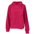 thumbnail image 3 of Yuyuzo Oversized Hoodies Womens Long Sleeve Casual Loose Sweatshirts Solid Color Cute Pullover Tops, 3 of 6