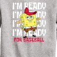 thumbnail image 3 of SpongeBob SquarePants - Ready For Baseball - Toddler And Youth Crewneck Fleece Sweatshirt, 3 of 6