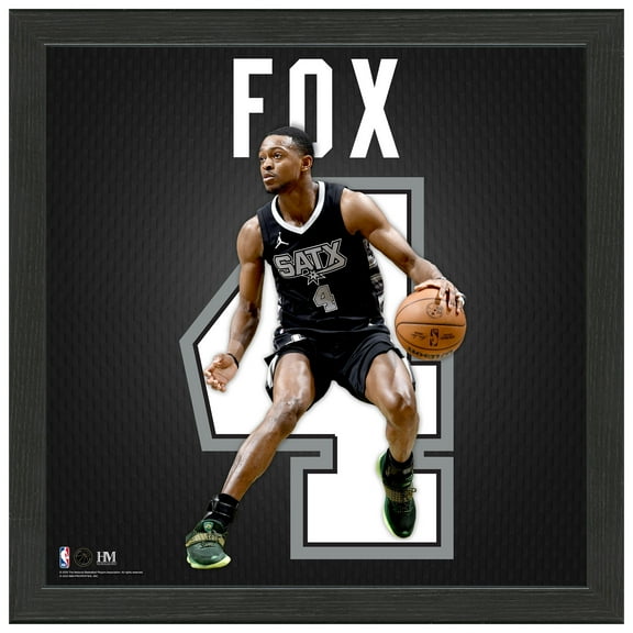 Highland Mint De'Aaron Fox San Antonio Spurs 13" x 13" Impact Jersey Frame