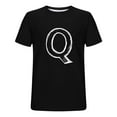 thumbnail image 5 of Handshe Men's Casual Summer T-shirt Short Sleeve Letter Print Round Neck Blouse Comfortable Fashionable Apparel, 5 of 5
