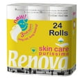 thumbnail image 2 of Renova Toilet Paper SkinCare Purissimo 3-Ply White 24 Rolls - 1 Pack-24 Rolls, 2 of 5