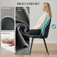 thumbnail image 4 of HOMCOM Set of 4 Modern Dining Chairs for Living Room, Dark Grey, 4 of 10