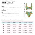 thumbnail image 4 of Kdxio Pineapple Print Women's 2 Piece High Waisted Wrap Spaghetti Strap Summer Swimsuit Bikini Set-Small, 4 of 7