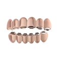 thumbnail image 3 of Gold-plated dentures hip-hop rap men and women smooth teeth decoration teeth, 3 of 3