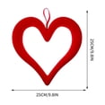 thumbnail image 3 of [Kchsji Flocked Heart Wreath Red Valentine’s Day Anniversary Soft Cozy Home Decor for Door Wall Mantel Romantic Gift Indoor Outdoor Celebration Heartfelt Decoration Accent], 3 of 8