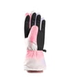 thumbnail image 3 of Lilgiuy Women Winter Ski Gloves Fashion Waterproof Touchscreen Snowboard Gloves Windproof Warm Snow Mittens for Hiking Running Driving Pink, 3 of 5