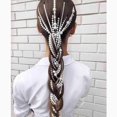 thumbnail image 5 of Ladies Fashion Pearl Tassel Braid Chain Hair Band Hair Piece Hair Accessories, 5 of 5