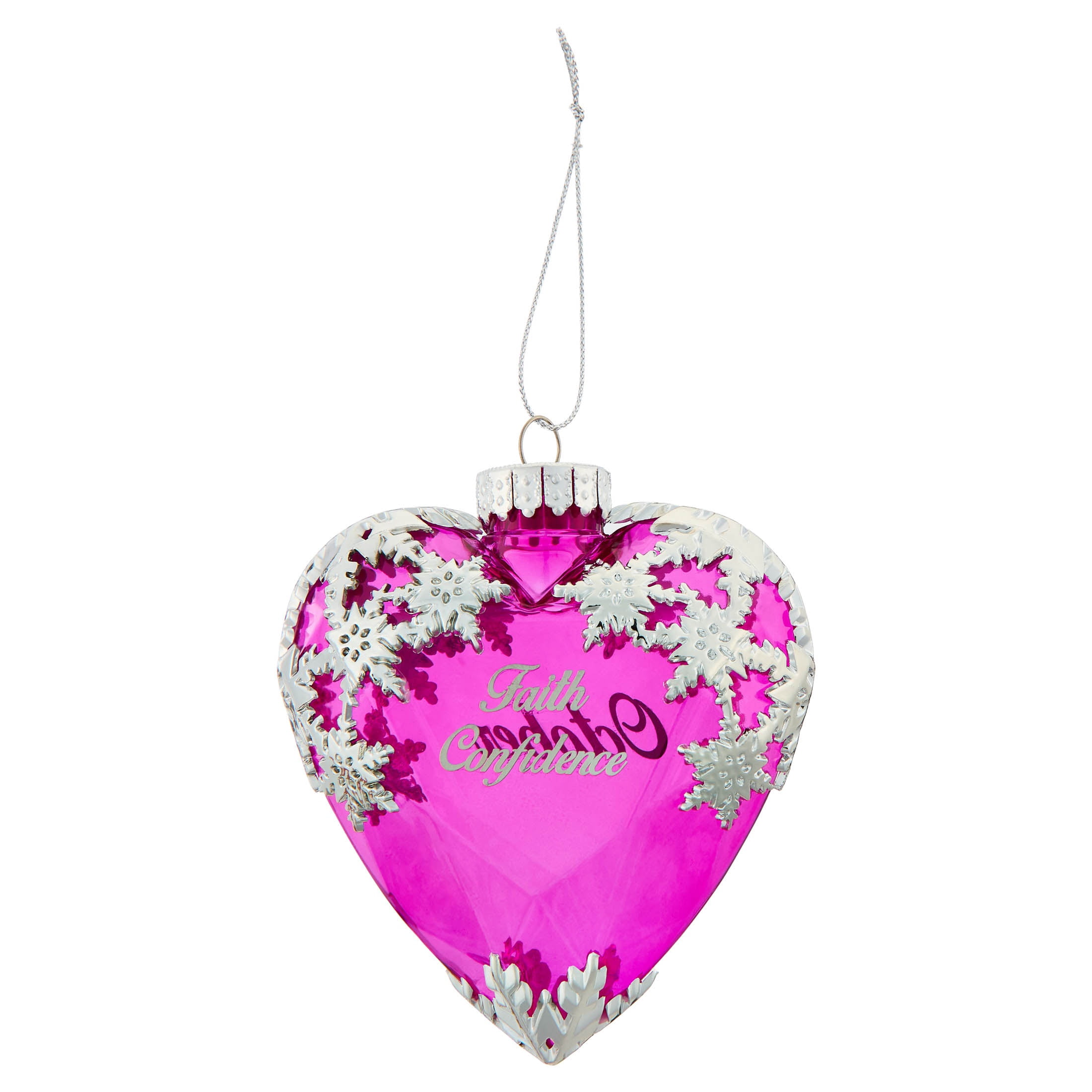 Pink and Silver October Birthstone Christmas Ornament, 4.3", by Holiday Time