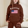 thumbnail image 2 of SJLDQY Toddler Boys Clothes Set Long Sleeve Pullover Hoodies Pants Rugby Letter Print Graphic 2Pcs Athletic Outfit Set Cozy Fall Winter Clothing, 2 of 4
