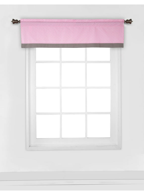 Elephants Pink/Grey Window Treatments Curtain Panel/Valance