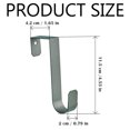thumbnail image 5 of Door coat rack. Black stainless steel door hook rail for hanging universal, space-saving door coat hook door, fixed door hook for hanging, 5 of 5