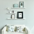 thumbnail image 2 of WELLAND Vista Photo Ledge Floating Shelves Picture Ledge Wall Mounted Shelf Display, 36''L x 3.5''D x 2''H, Set of 2, White, 2 of 6