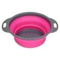 thumbnail image 3 of Fruit Colander, Washing Basket Save Space  For Kitchen For Restaurant Rose Red Small, 3 of 8