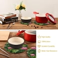 thumbnail image 6 of SKYSONIC Summer Oriental Lotus Pot Holders Trivets, 2 Pcs Heat Resistant Trivets,Water Lily Cotton Thread Weave Mats for Hot Pads Pans Pot Bowl Teapot for Kitchen Decor, 6 of 7