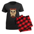 thumbnail image 5 of CafePress - What's Shakin' Bacon Women's Dark Pajamas - Women's Short Sleeve Print T-Shirt and Pants Dark Cotton Pajama Set, 5 of 7
