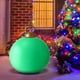 thumbnail image 1 of Bola decorativa navideña de 60 cm para exteriores, inflable, de PVC, para decoración del árbol de Navidad., 1 of 6