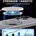 thumbnail image 5 of Decase for Samsung Galaxy S25+ Translucent Hard Back Case with 360°Rotatable Magnetic Ring Kickstand,Compatible with Mag-Safe,Military Grade Shockproof Translucent Protective Case,Gray, 5 of 6