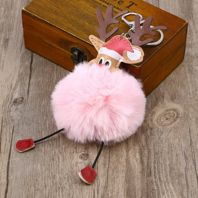 VERDANVERSE Llavero Decorativo Rosa Con Y Colgante De Alce Para Llaves Y